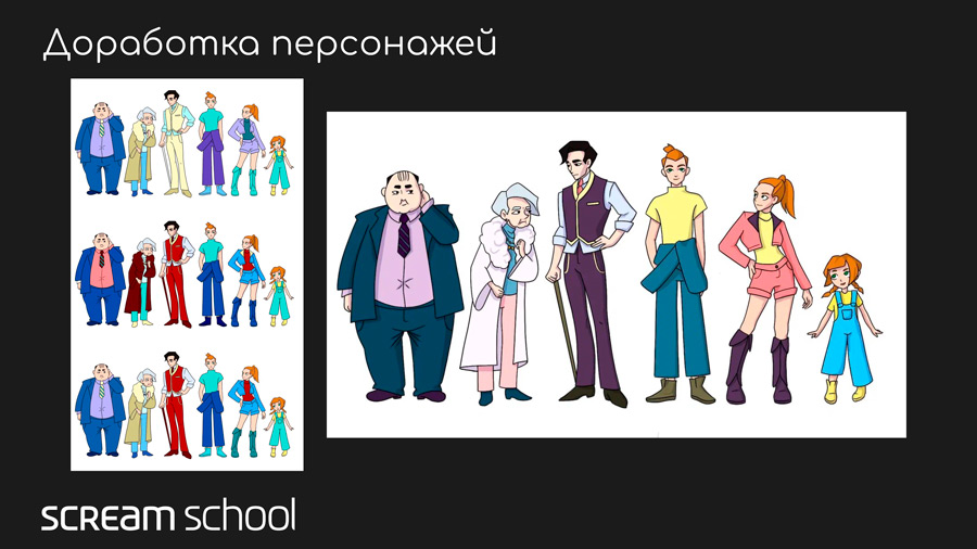 Персонажи для рисованного клипа. Автор: Шимохина Валерия, 2026