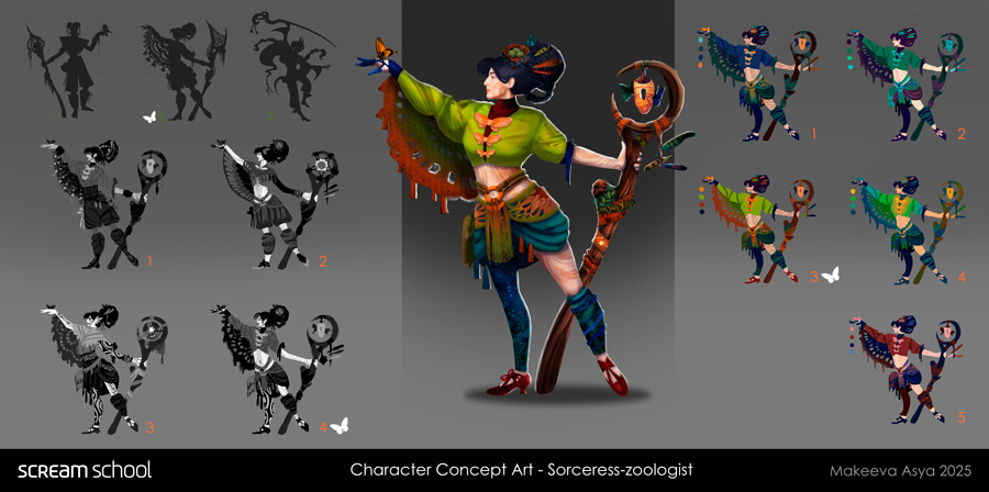 Ася Макеева (2 курс), дисциплина «Концепт-арт персонажа»