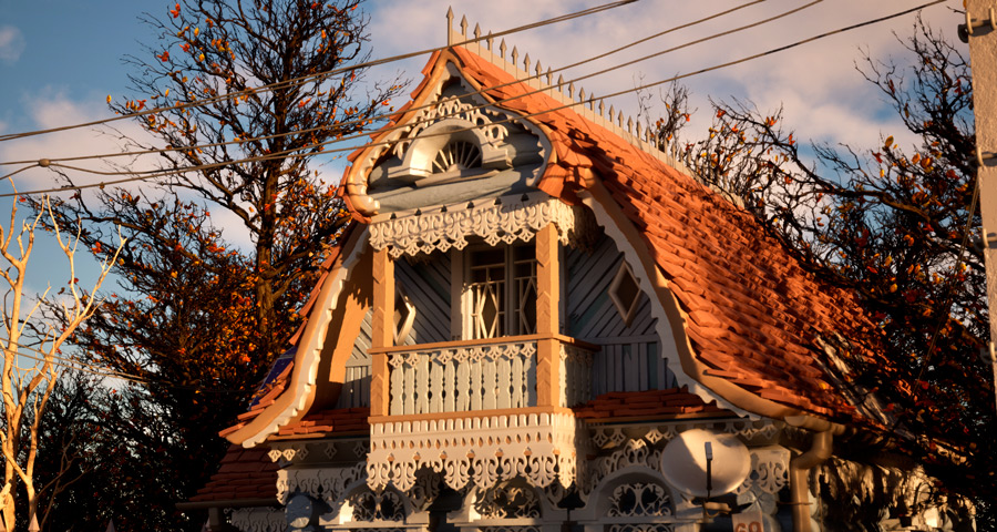 Екатерина Насонова (2 курс), проект «Старый дом», дисциплина «Моделирование»