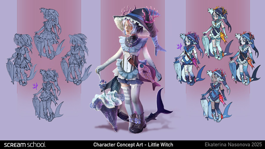 Екатерина Насонова (2 курс), дисциплина «Концепт-арт персонажа»