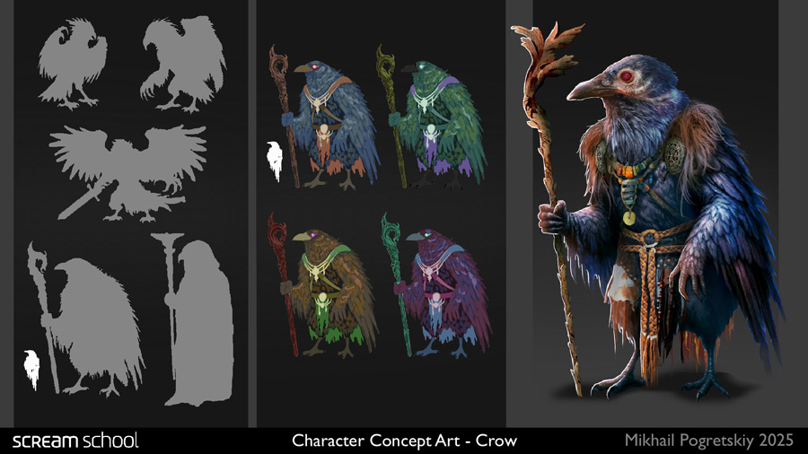 Михаил Погрецкий (2 курс), дисциплина «Концепт-арт персонажа»